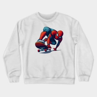 Unleash the Edge: Captivating Anti-Hero Skateboard Art Prints for a Modern and Rebellious Ride! Crewneck Sweatshirt